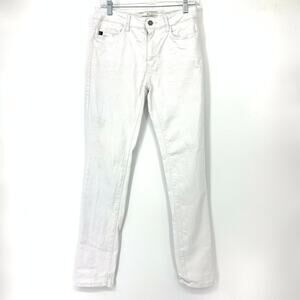 KanCan Jeans Women's Apx Size 27 Mid Rise Slim Cut Denim White